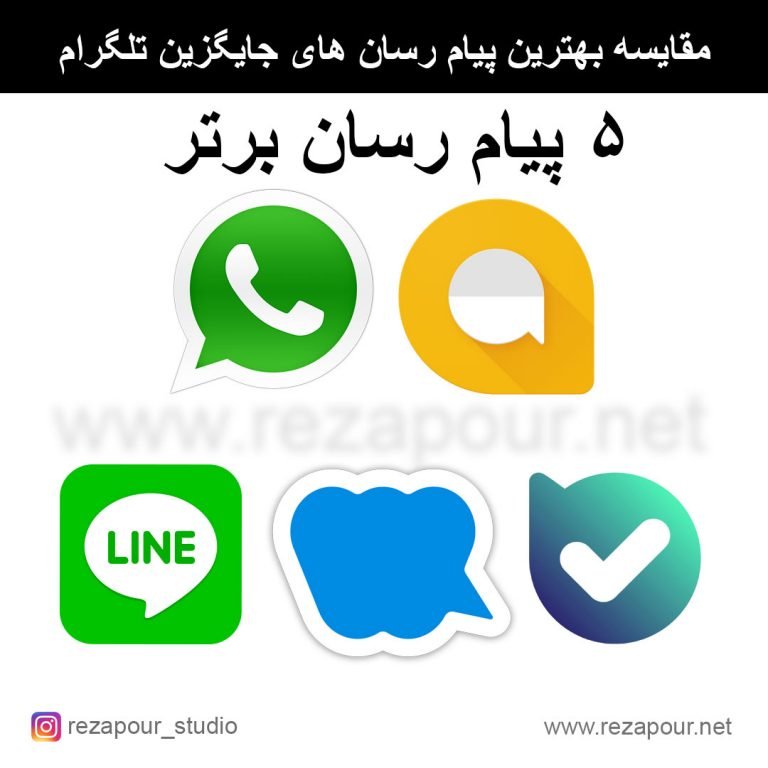 مقایسه ۵ پیام رسان برتر (جایگزین تلگرام)
