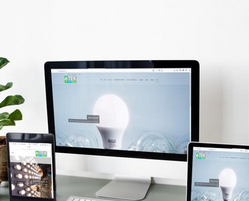 طراحی وبسایت کارخانه لامپ های LED