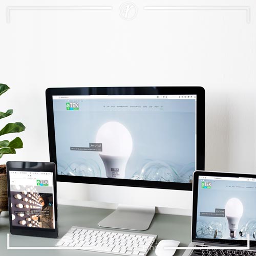 طراحی وبسایت کارخانه لامپ های LED