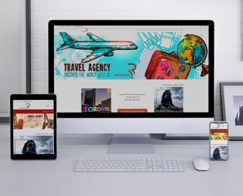 طراحی وبسایت آژانس ریاح پرواز