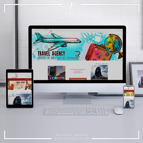طراحی وبسایت آژانس ریاح پرواز