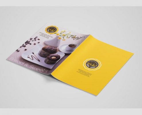 طراحی کاتالوگ کیک و شیرینی در اصفهان