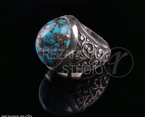 عکاسی تبلیغاتی از انگشتر فیروزه