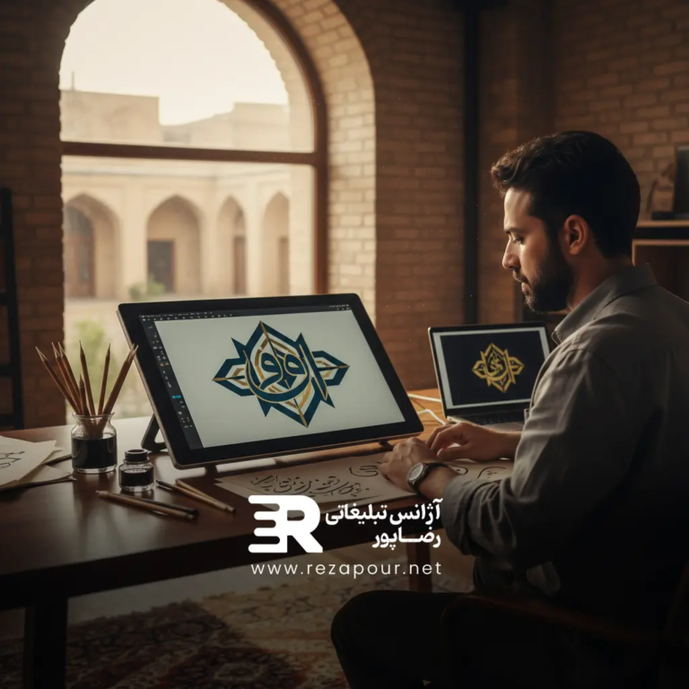 بهترین ایده‌های طراحی لوگو تایپ فارسی برای برندهای هنری