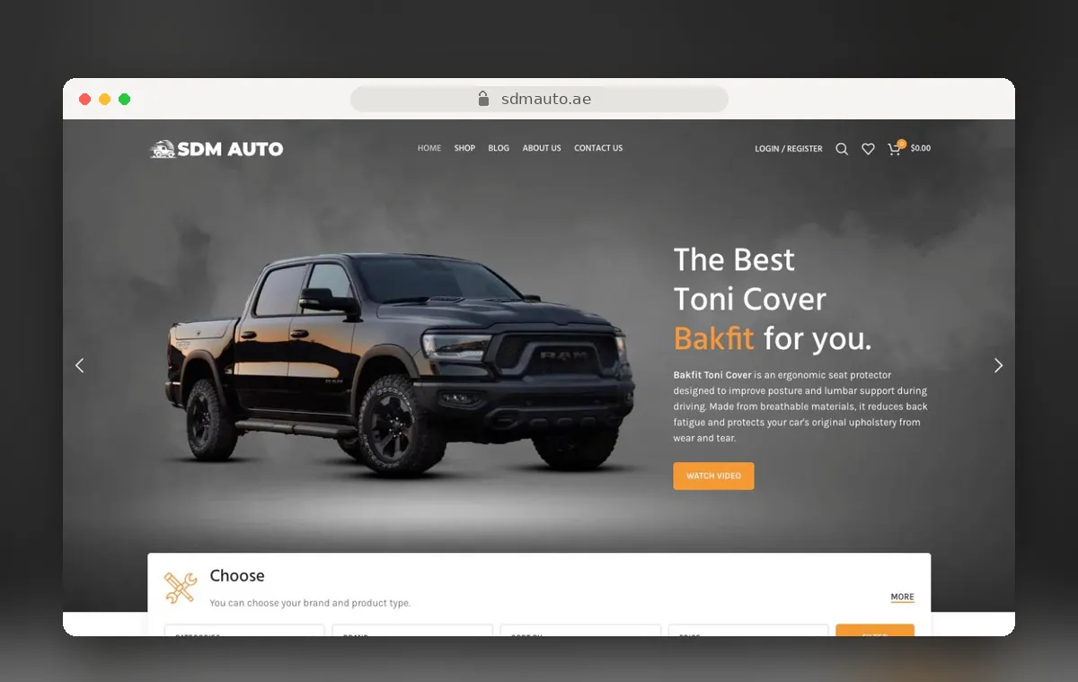 طراحی سایت SDM Auto